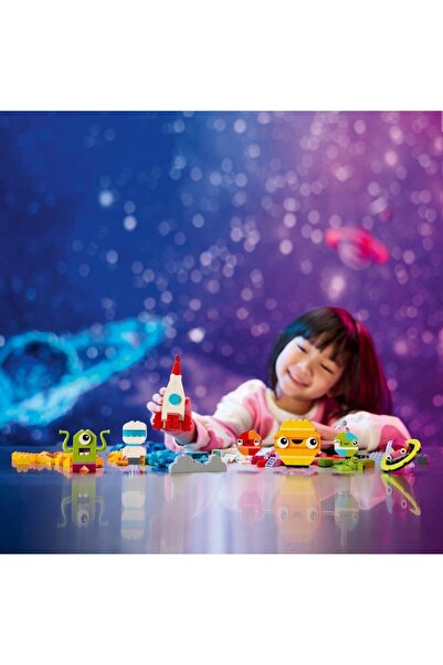 erorex ألعاب بناء النظام الشمسي الكلاسيكية الإبداعية من كواكب الفضاء، صندوق من الطوب، تتميز بلعبة صاروخية للأطفال الأولاد