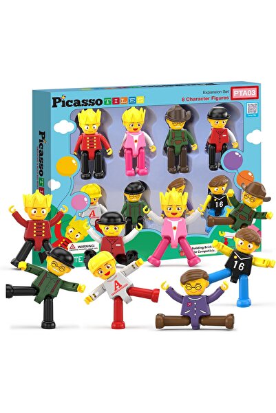 erorex Magnetic 8Pc Character Action Figures Toddler Toy Set Magnet Expansion Variety Pack Educational Add