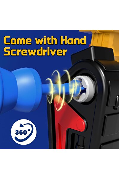 erorex 50Pcs Magnetic Transform Construction Toys Boys Age 3 5 Aircraft Vehicle Toy Sets Screw Tool