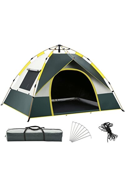 erorex Camping Tent 3 4 Person Instant Pop Up Tents Carry Bag Automatic Setup Family Tent Outdoor Camping
