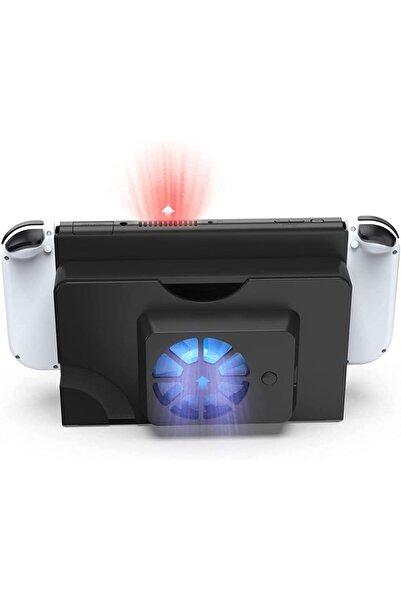 erorex Switch Oled Dock Fan Cooling Fan With Blue Light For Nintendo Switch Oled Switch Oled Accessories