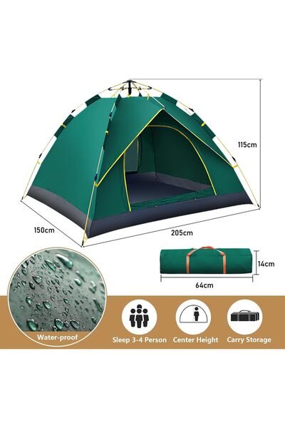 erorex Camping Tent Automatic 2 3 Man Person Instant Tent Pop Up Tent Waterproof Outdoor Large Lightweight