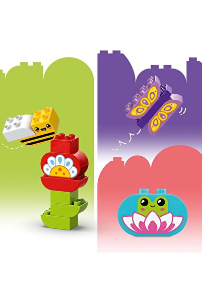 erorex Duplo Creative Garden & Flowers Stacking Toy Montessori Set Inspires Imaginative Play 2 Plus Year