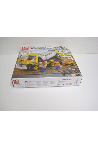erorex Town Series Cement Mixer Truck Building Block 296 Pcs With 3 Mini Figures For Children 6+ Years Old