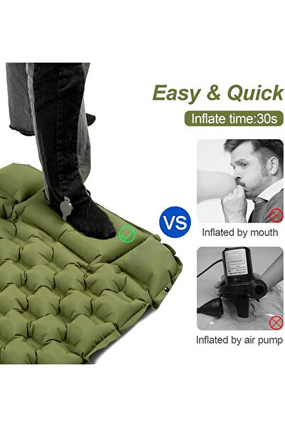 erorex Inflatable Sleeping Pad Mat Bed Pillow Air Bag Camping Backpacking Hiking; Ultra Light Compact