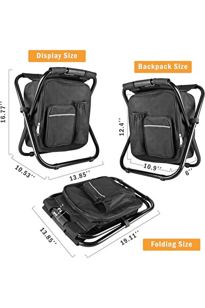 erorex Backpack Stool Cooler Heavy Duty 400 Lbs Max Load Durable Frame High Quality Materials Ensure Long