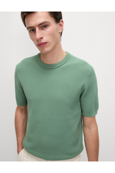 Marks & Spencer Pamuk Karışımlı Dokulu Tişört