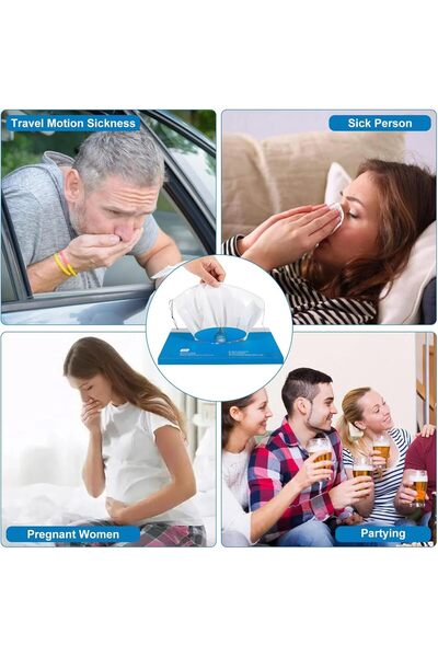 erorex Absorbent Sick Bags 12 Pack Leakproof Vomit Bag Travel – 1000Ml Gel Transforming Odorless Motion