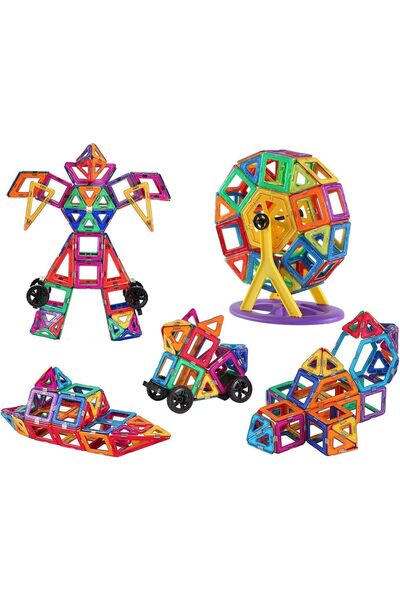 erorex 95Pcs Magnetic Building Blocks Diy Construction Bricks Puzzle Education Toy Children Kids Gifts