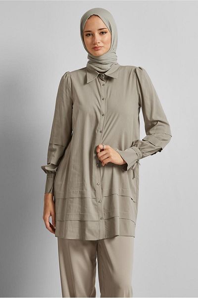 Alvina Shirt Collar Tunic 45379