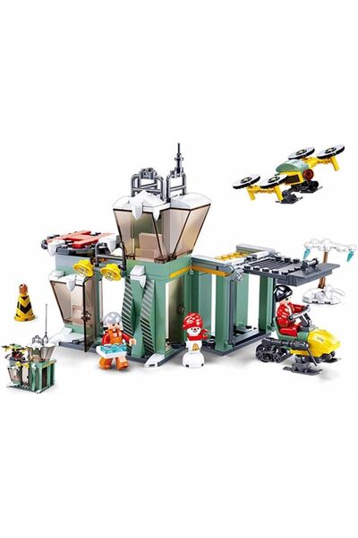 erorex Town Series Rescue Base Building Set 251 Pieces With Minifigures For Ages 6+ Years Old