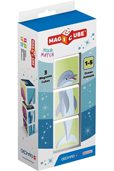 erorex Magicube Mix & Match Ocean Animals Stem & Educational Magnet Toys Made Switzerland 100% Recycled