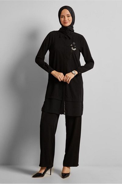 Alvina Brooch Detail Tunic 45553
