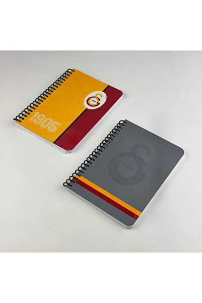 BAK GEL AL Galatasaray 1905 Lisanslı A6 Spiralli Defter | Okul ve Ofis İçin Taraftar Not Defteri, Sarı Kırmızı