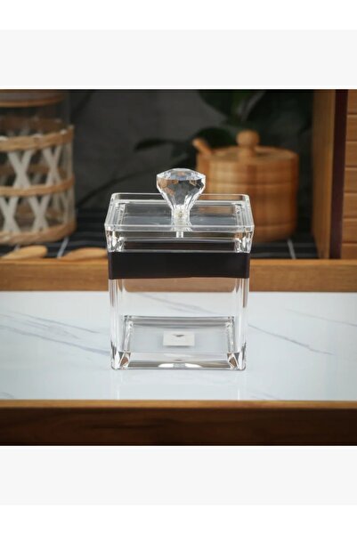 rexa Elegant Storage Box - Transparent Black / Square