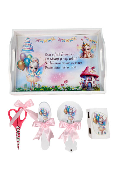 fantasialand Tava mot fete, 5 piese, model Zane mov