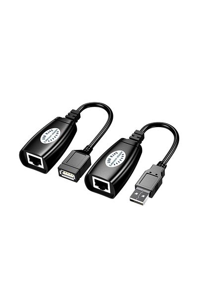 Monte Lua USB Extender, 50 Meters Rj45, USB Extension Cable, Cat5 – Cat6 Compatible,