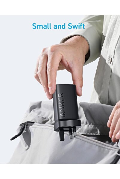 Anker 335 67W USB-C Wall Charger - Foldable Fast Charger with USB-C Cable (Black)