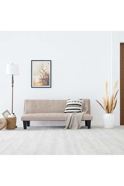 Danube Home أريكة سرير من قماش ألونزو - كريمي