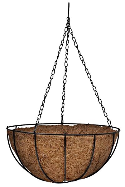 SGTT Suport pentru flori din nucă de cocos și metal 35x35x17cm