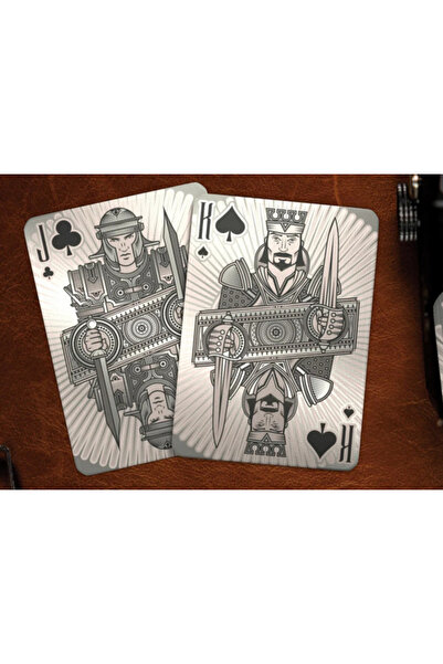 Derya Bilardo Verum Videre 2023 Edition Silver Playing Cards - Kings Wild Projects