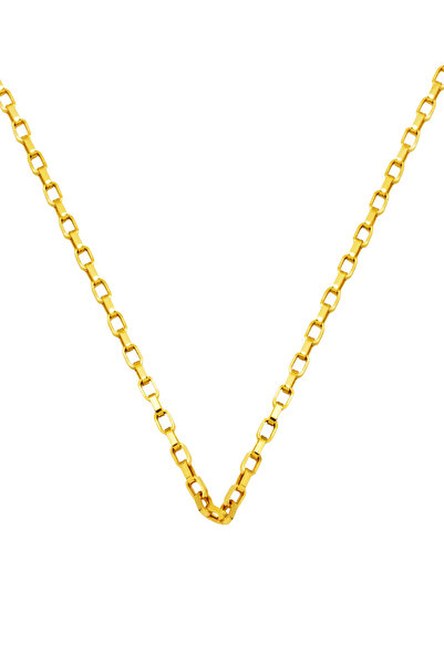 Bilezikci 55 cm. Halkalı Ataç Altın Zincir Kolye