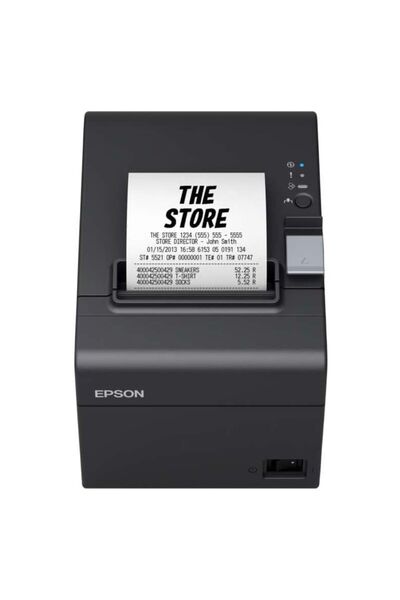 EPSON طابعة إيصالات حرارية TM-T20III C31CH51011 سوداء - سرعة 250 مم/ثانية - USB - RS232 - فتحة C