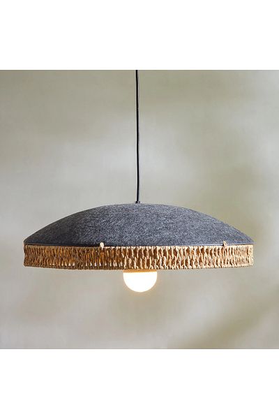 Home Box Fema Elma Felt Lampshade - 46x8x12 cm