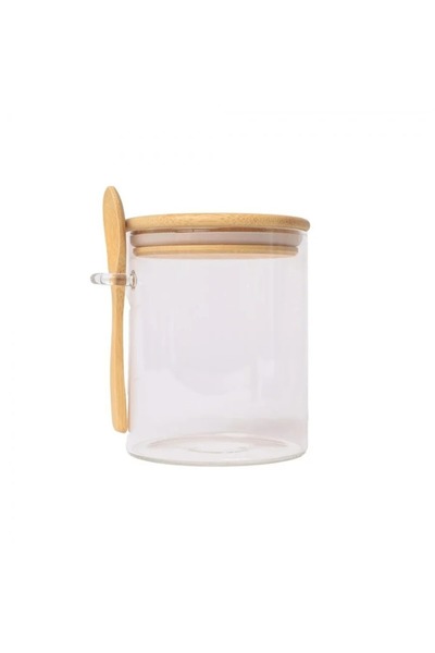 rexa علبة توابل زجاجية دائرية، 13*10 سم