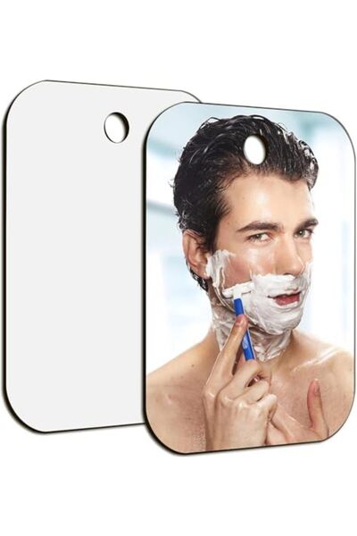 Slasa Break Resistant, Anti-Fog Wall-Mounted Acrylic Bathroom Mirror - Portable Rectangular Shape, 6x8 Inc