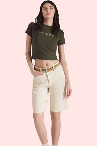 PayBuy شورت برمودا نسائي عصري بخصر عادي وواسع الساق من القطن للصيف، مزيج يومي...