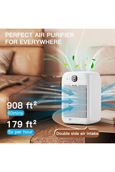Generic Aircillin Air Purifiers for Bedroom/Home, Quiet Air Cleaner with 24 dB Sleep Mode, H13 HEPA (2-Pack)