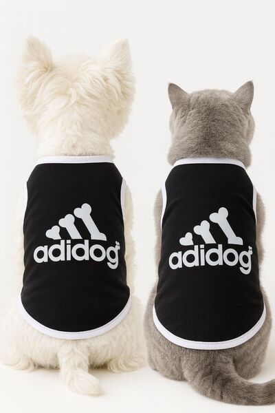DOGİ&DOG Small Breed Black Sportsman's Vest Cat Outfit Dog Outfit (1-10kg)