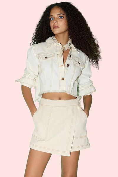 PayBuy Γυναικεία μόδα τζιν σορτς φούστα στενό πόδι κανονική μέση καλοκαιρινό ...