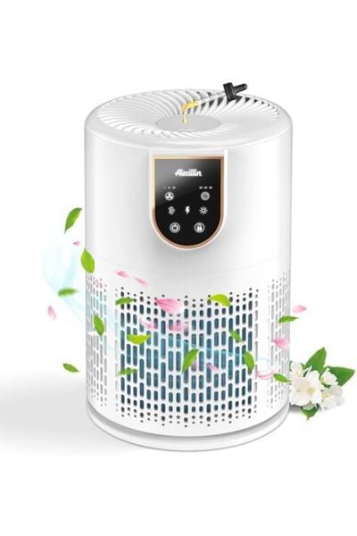 AIRTOK Aircillin Air Purifiers for Home Bedroom, H13 True HEPA Filter Air Cleaner Remove 99.97% 0.3 Micron