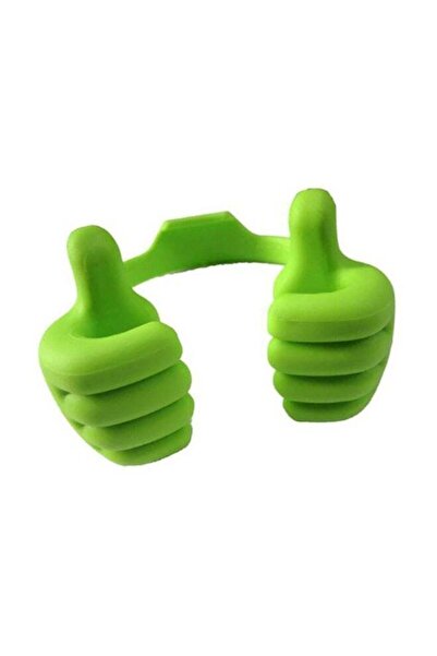 Generic حامل Thumb OK للهواتف المحمولة والأجهزة اللوحية باللون الأخضر