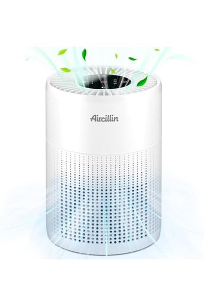 AIRTOK Aircillin Air Purifiers for Bedroom with HEPA Filters, Air Purifier for Home Large Room Covers Pet H