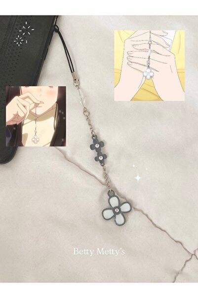 bettymettys Kimi ni Todoke İlhamlı Beyaz Telefon Charmı Telefon Süsü Telefon İpi