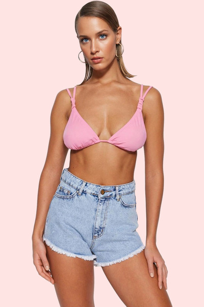 PayBuy Γυναικεία μόδα ψηλόμεσο τζιν σορτς βαμβακερό καλοκαιρινό σορτς καθημερ...