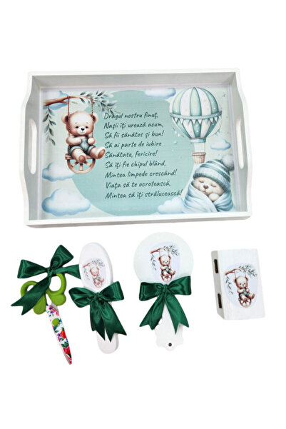 fantasialand Tavita mot copii, 5 piese, model Vise, culoare verde