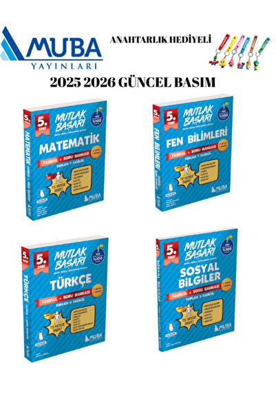Muba Yayınları MUBA YAYINLARI 5.SNF 4 LÜ FASİKÜL SET 2025 2026 YENİ