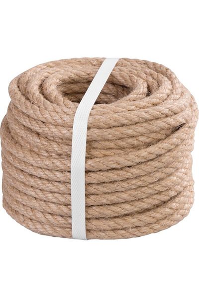 SGTT Twisted jute rope for garden and decoration, 5 mm thick, 20 m long