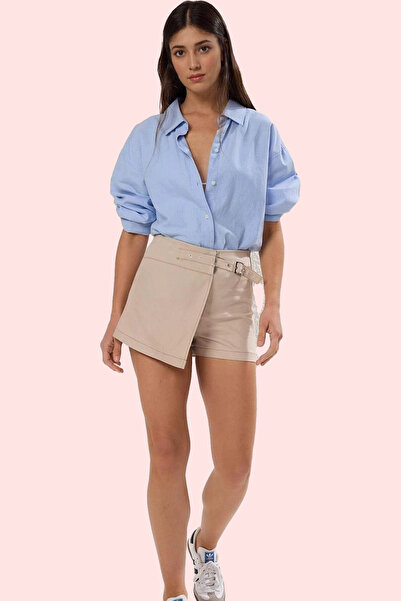 PayBuy تنورة قصيرة عصرية للسيدات من قماش الجبردين، مجموعات صيفية غير رسمية، ا...