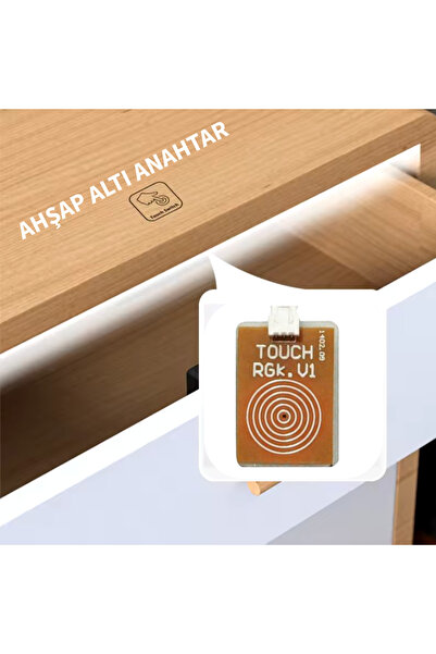 MELKO Ahşap Arkası Dokunmatik Sensör (220V ŞERİT LED BAĞLANTILI)