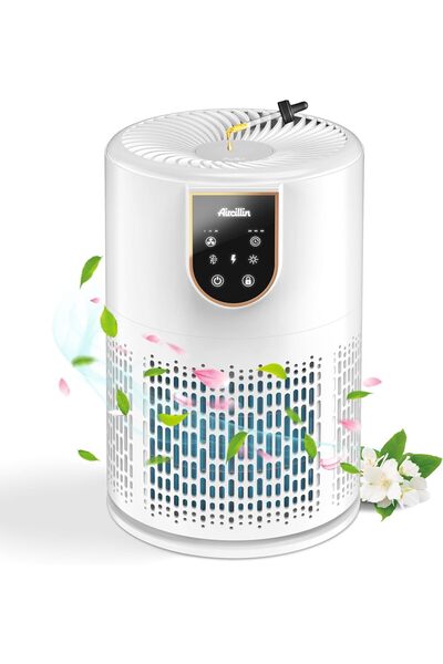 AIRTOK Aircillin Air Purifiers for Home Bedroom, H13 True HEPA Filter Air Cleaner Remove 99.97% 0.3 Micron