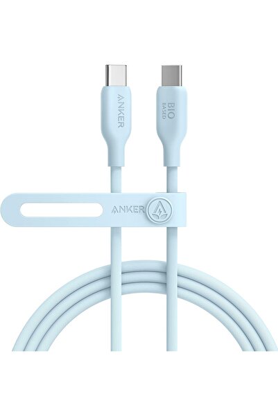 Anker 543 USB C to USB C Cable (240W 6ft) - Misty Blue