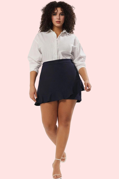 PayBuy Women's Fashion High Waist Wide Leg Shorts Skirt Plain Pattern Short Length Office Chic Summer Shorts