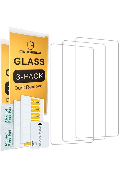 OEM Screen protectors compatible with Samsung Galaxy A72 / Galaxy A72 (5G), 9H hardness, transp set of 3