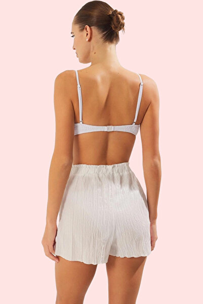 PayBuy Women's Fashion Crinkle Woven Short Shorts High Waist Design Summer Shorts Daily Use