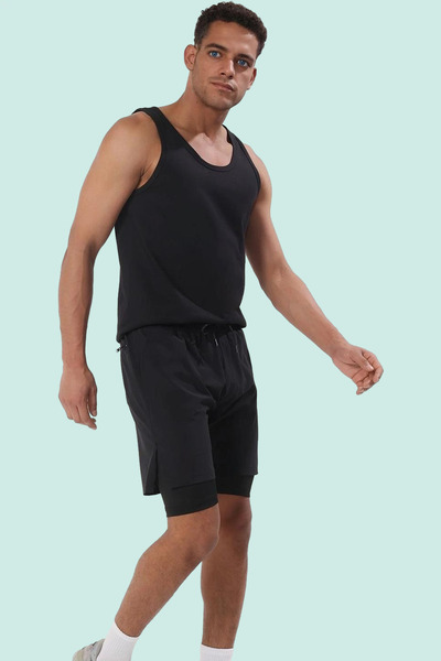 PayBuy Men's Shorts Normal Waist Straight Silhouette Micro Woven Quick Dry Sports Activities Daily Use